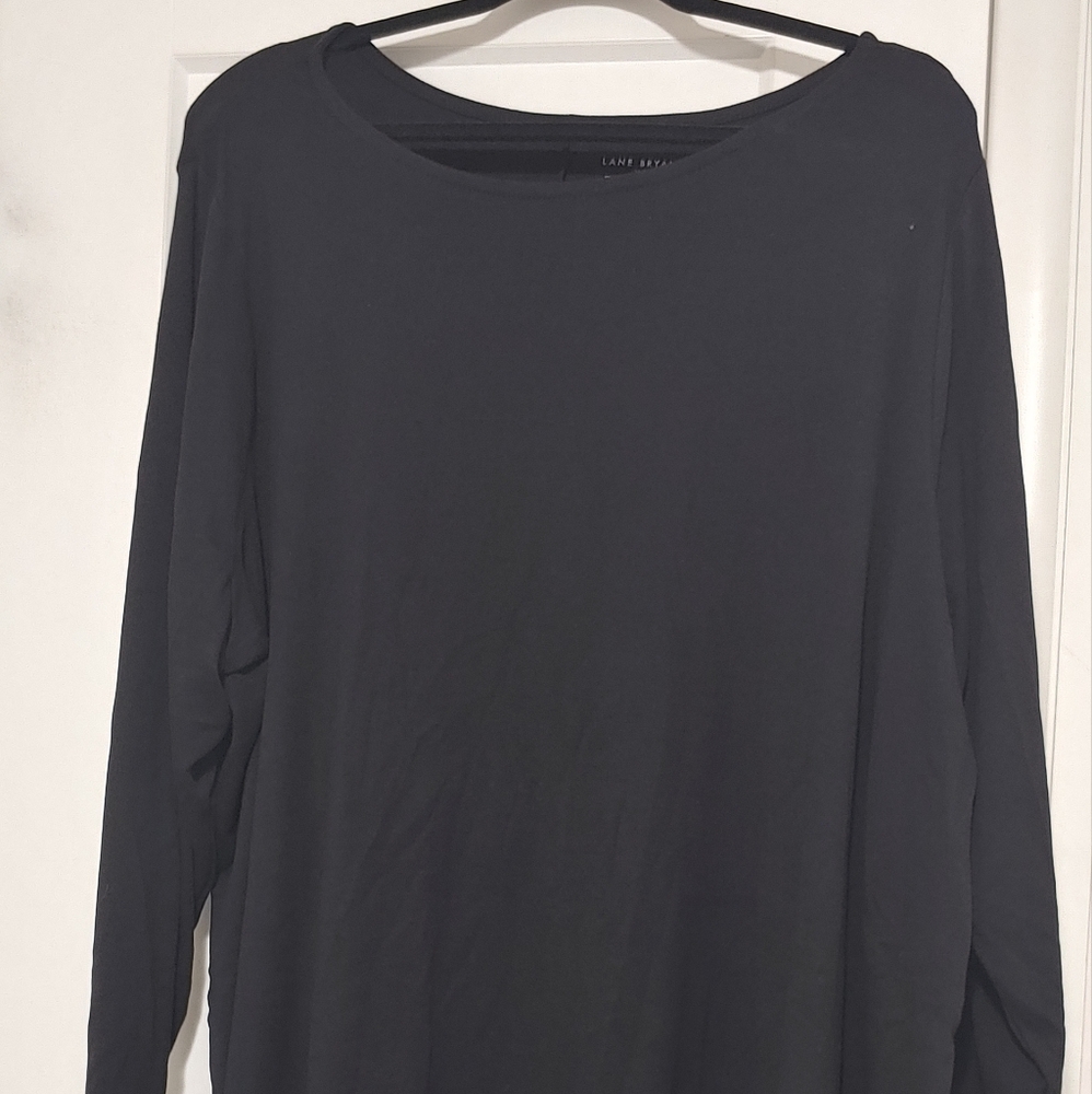 Lane Bryant Black Long Sleeved Shirt